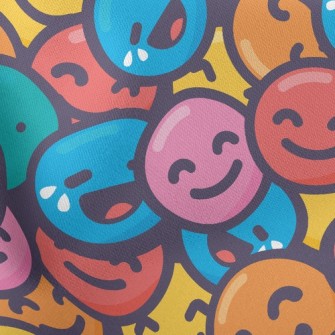 Stacked Emoticons Stretch Ponte