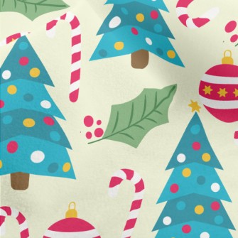 Candy Cane Christmas Tree Micro Fleece