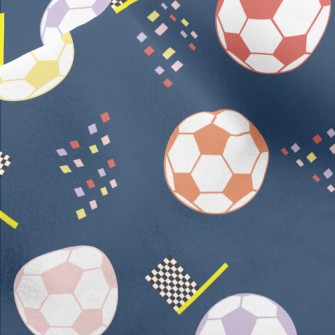 Classic Colorful Football Micro Fleece