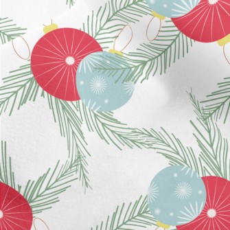 Two-color Christmas Balls Micro Fleece
