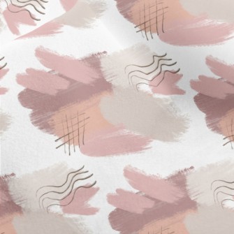 Watercolor Abstract Lines Micro Fleece