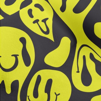 Big Twisted Smiley Face Micro Fleece