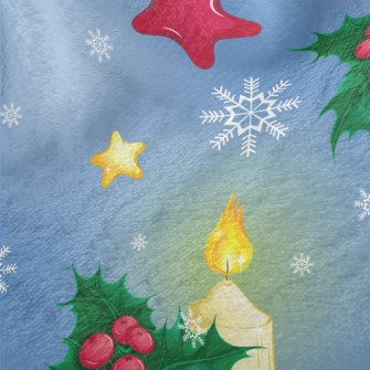 Christmas Star Candlelight Minky