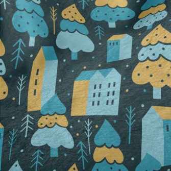 Forest And Apartment Minky