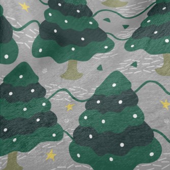 Dotted Christmas Tree Minky