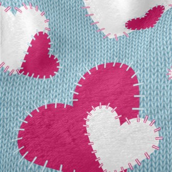 Decorative Yarn Hearts Minky