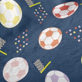 Classic Colorful Football Minky