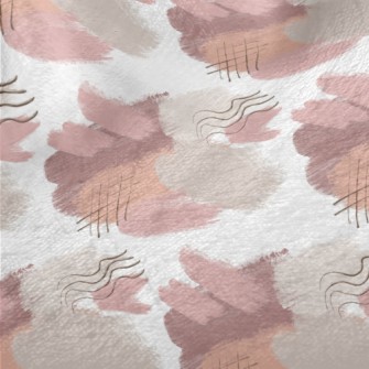 Watercolor Abstract Lines Minky