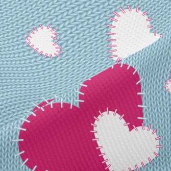 Decorative Yarn Hearts Piqué