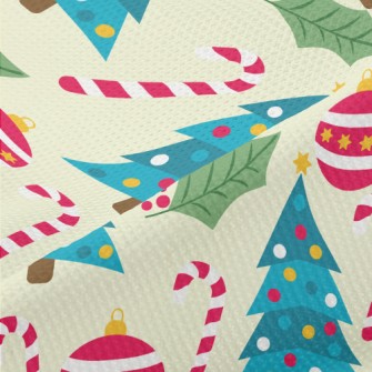 Candy Cane Christmas Tree Piqué