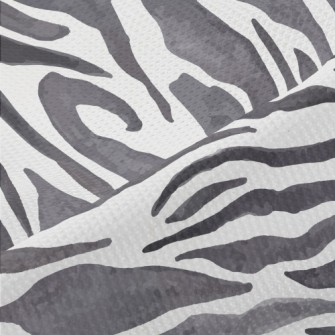 Watercolor Zebra Pattern Piqué