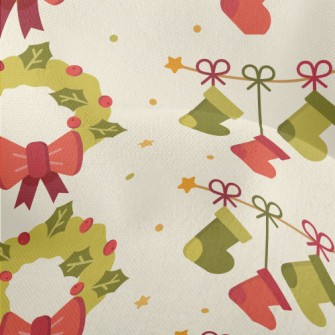 Christmas Decoration Wreath Lightweight Performance Linen