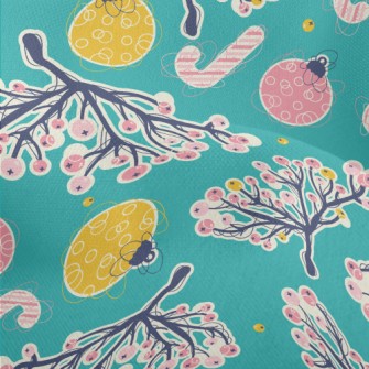 Special Bulb Japanese Flower Lightweight Performance Linen