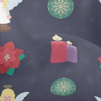 Christmas Red Angel Decoration Lightweight Performance Linen