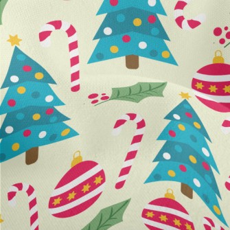 Candy Cane Christmas Tree Lightweight Performance Linen