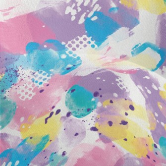Fantasy Toned Abstract Paintin Lightweight Performance Linen