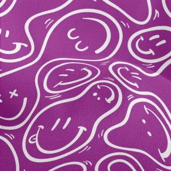 Distorted Smiley Face Lightweight Performance Linen