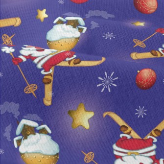 Santa Skiing Modern Jersey