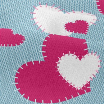 Decorative Yarn Hearts Modern Jersey