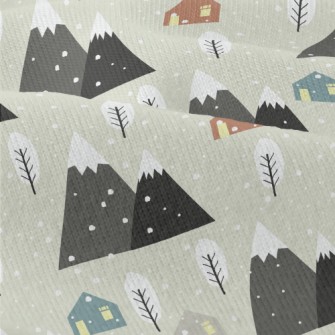 Romantic Snowy Hill Modern Jersey
