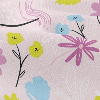 Cute Pink Flowers Modern Jersey