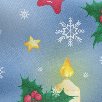 Christmas Star Candlelight Jersey Backed Fleece
