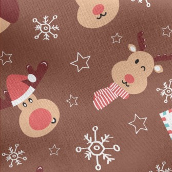 Elk Letter To Santa Claus Jersey Backed Fleece