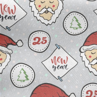 December Christmas Jersey Backed Fleece