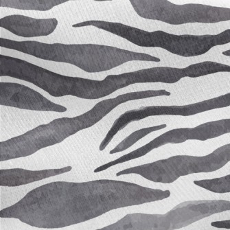 Watercolor Zebra Pattern Jersey Backed Fleece