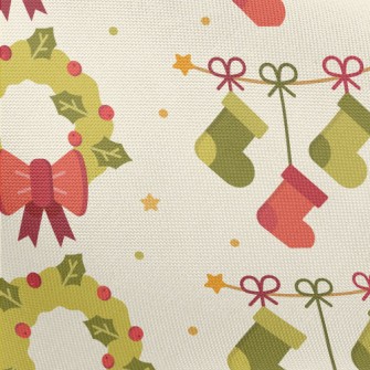 Christmas Decoration Wreath Pongee