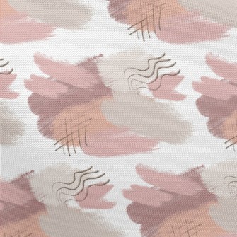 Watercolor Abstract Lines Pongee