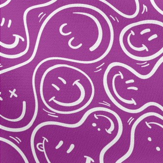 Distorted Smiley Face Pongee