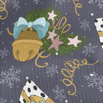 Ornate Decorative Bells Stretch Jersey