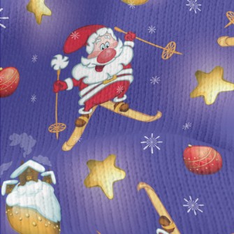 Santa Skiing Stretch Jersey