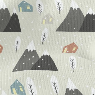 Romantic Snowy Hill Stretch Jersey