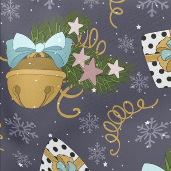 Ornate Decorative Bells Lightweight Cotton Poplin