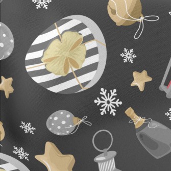 Christmas Candle Gift Lightweight Cotton Poplin