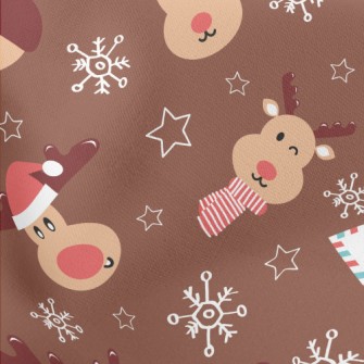 Elk Letter To Santa Claus Lightweight Cotton Poplin