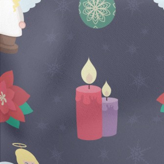 Christmas Red Angel Decoration Lightweight Cotton Poplin