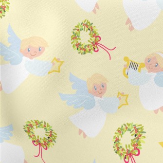 Cute Angel Blessing Lightweight Cotton Poplin