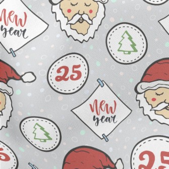 December Christmas Lightweight Cotton Poplin