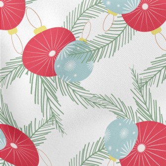 Two-color Christmas Balls Lightweight Cotton Poplin