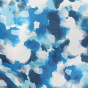 Watercolor Drip Abstract Lightweight Cotton Poplin