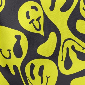 Big Twisted Smiley Face Lightweight Cotton Poplin