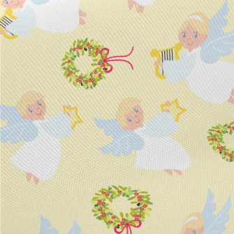 Cute Angel Blessing Midweight Cotton Poplin