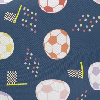Classic Colorful Football Midweight Cotton Poplin