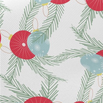 Two-color Christmas Balls Midweight Cotton Poplin