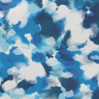 Watercolor Drip Abstract Midweight Cotton Poplin