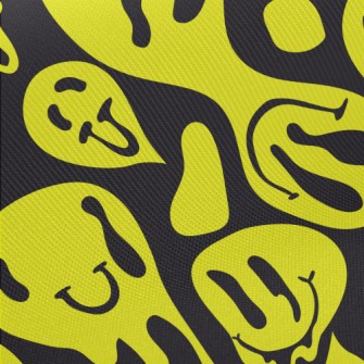 Big Twisted Smiley Face Midweight Cotton Poplin