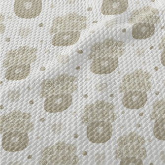Beige Roses Birdseye Piqué